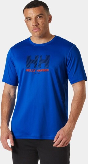 Helly Hansen HH Tech Graphic T-shirt 2.0 Herre Blå S Helly Hansen HH Tech Graphic T-shirt 2.0 Herre Blå S