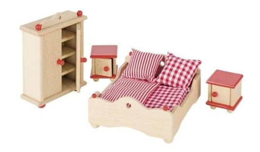 Goki Dollhouse Furniture Bedroom
