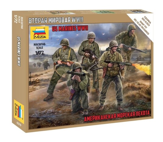 Zvezda 1/72 US Marines WWII