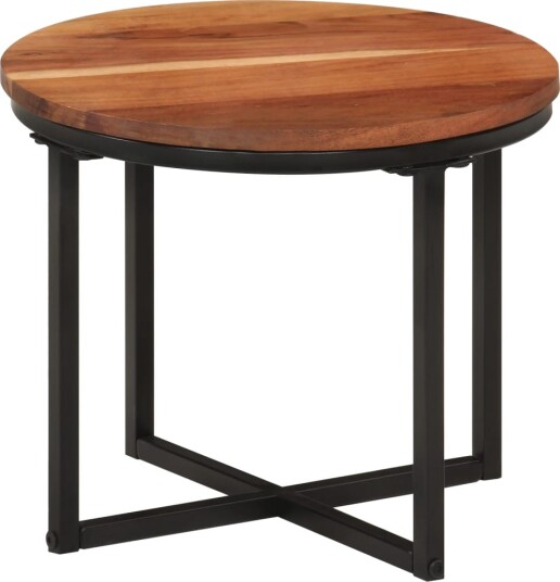  Salongbord 35x35x30 cm heltre akasie og jern 8721012160965