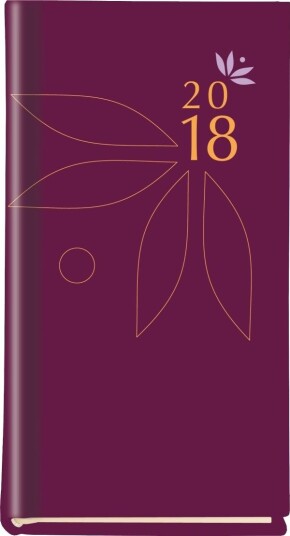 Kalender 75X130 Bokkolibri, Ukentlig, Lilla (T-320F-06)