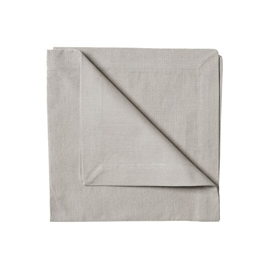 Linum Robert Serviett 45x45 cm 4 pk Lysegrå Linum Robert Serviett 45x45 cm 4 pk Lysegrå
