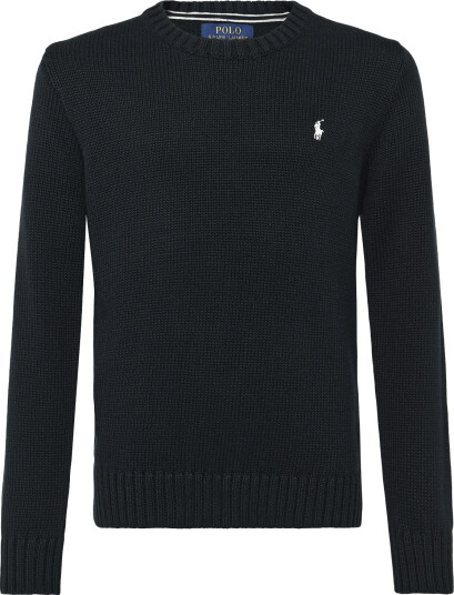 Ralph Lauren Kids 20/2 Cotton Ls Cn Sv Plo Black M