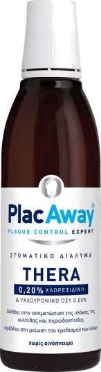 Plac Away Thera munnskyll med 0.20% chlorhexidin og hyaluronsyre