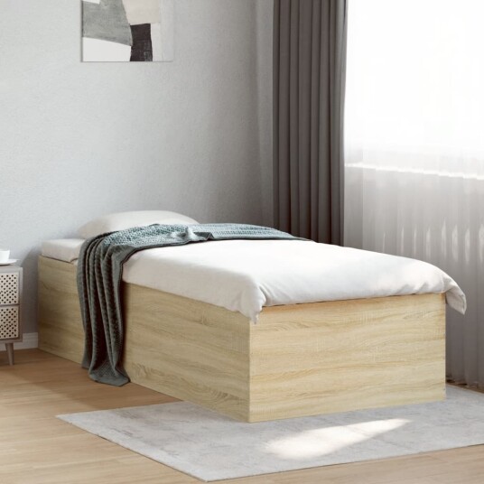  Sengeramme sonoma eik 90x200 cm konstruert tre 8721102616051