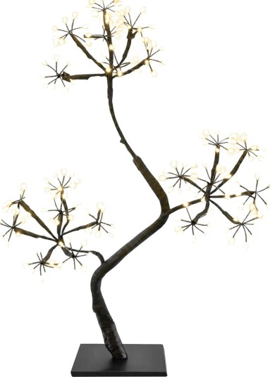 vidaXL S-formet LED-juletre 2 stk. Svart 45 cm Plast 336 LED-lys
