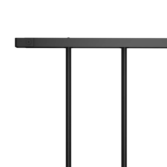 vidaXL Gjerdepanel pulverlakkert stål 1,7x1,25 m svart vidaXL Gjerdepanel pulverlakkert stål 1,7x1,25 m svart