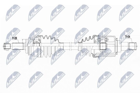 Nty Drivaksel NTY NPW CT 125