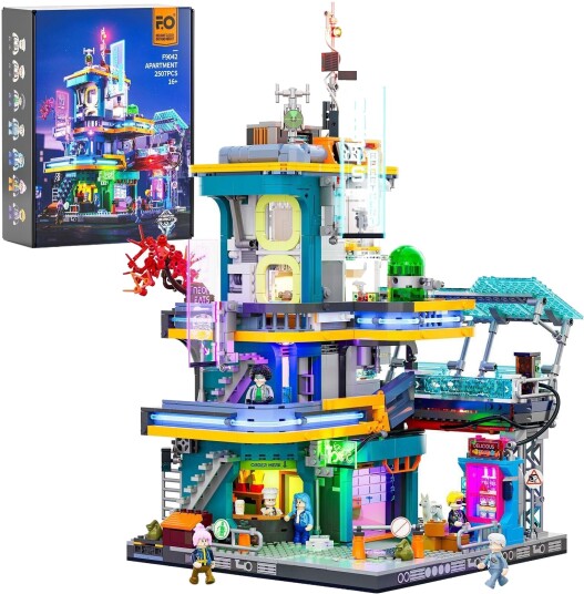 Lumibricks Cyberpunk Neoncity Leilighet Byggesett 2507 Deler