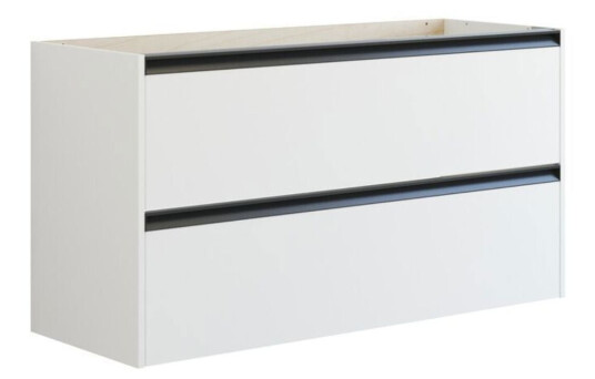 Dansani Inzo Classic Servantskap med Integrert Grep 2 Skuff Hvit Matt / 120cm