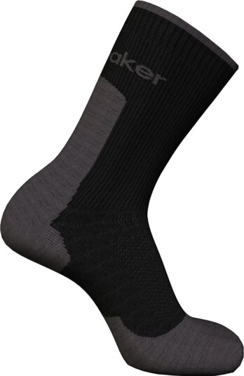 Icebreaker M Mer Hike+ Light Crew Black/Obsidian