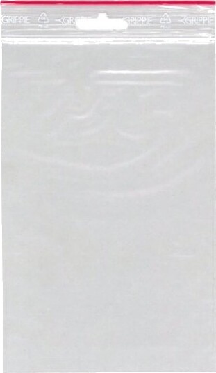 Lynlåspose Grippie 50 Μm 120 X 180 Mm Ld Pe Transparent Uden Tryk Lynlåslukning Pakke A 1000 S