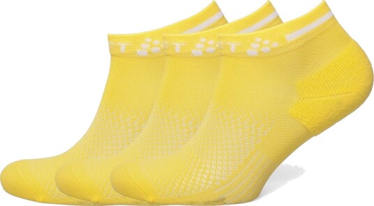 Craft Active Mid Sock 3 Pack Yellow 34 36