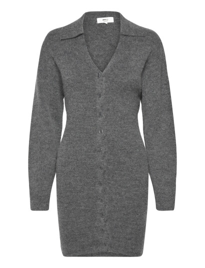 Gina Tricot Knitted Button Down Dress Grey XS Gina Tricot Knitted Button Down Dress Grey XS