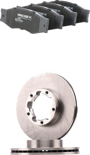 Bremseskiver og klosser RIDEX 3405B2948