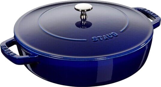 Staub Chistera sauté traktørpanne 28 cm blå Staub Chistera sauté traktørpanne 28 cm blå