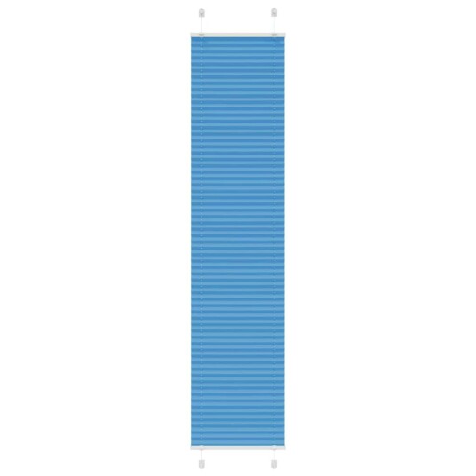 Plisségardin Blå 40x200 cm Stoffbredde 39,4 Polyester