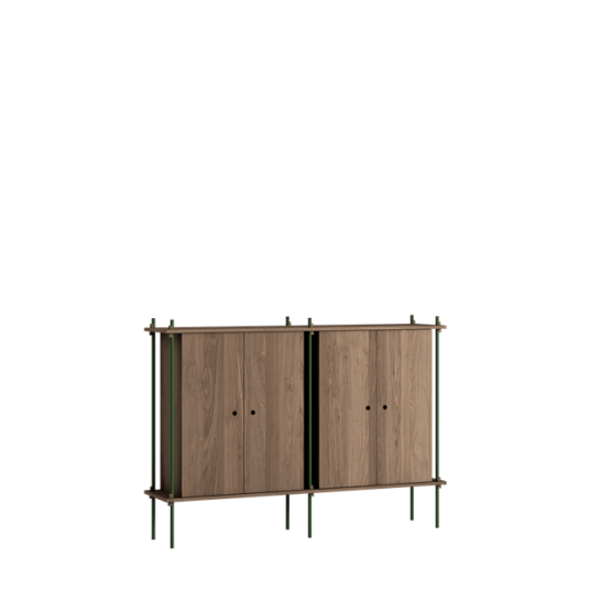 MOEBE S.115.2.E.SO Hyllesystem Røkt Eik/furugrønn MOEBE S.115.2.E.SO Hyllesystem Røkt Eik/furugrønn