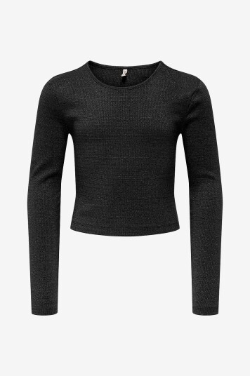 Kids Only Topp kogTrinny Life LS Glitter Cutout Svart