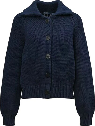 Polo Ralph Lauren Cotton Blend Buttoned Cardigan Navy L