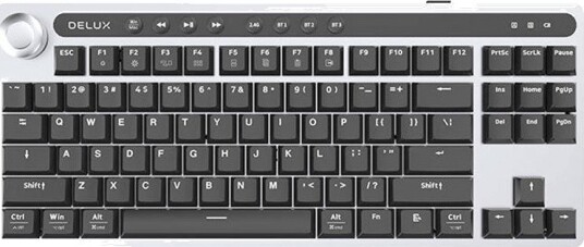 Delux KS200D Trådløst Mekanisk Tastatur Sølv