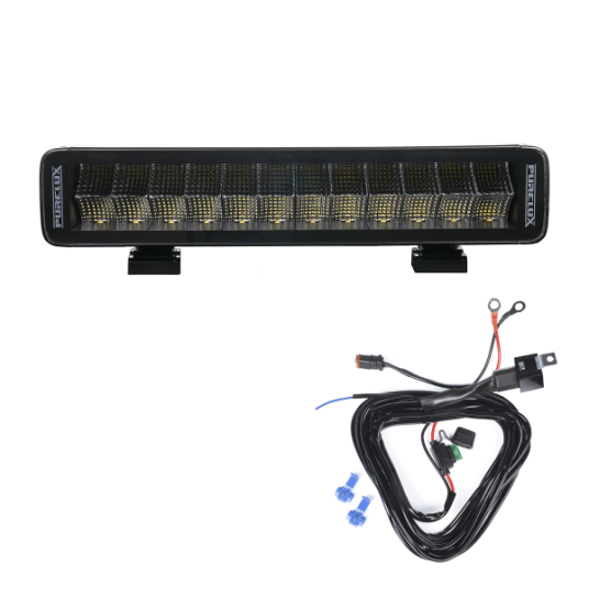 Purelux Arbeidslampe Terrain Curve 120W Buet 36 cm 1 stk Med Reléledningsnett Purelux Arbeidslampe Terrain Curve 120W Buet 36 cm 1 stk Med Reléledningsnett