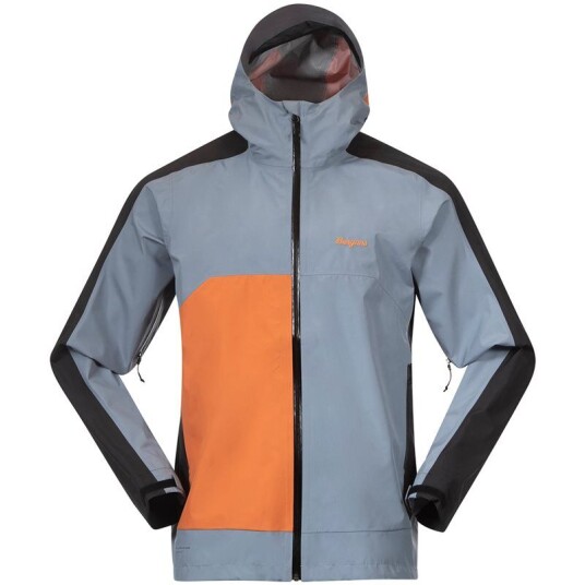 Bergans Vaagaa Light 3L Shell Jacket Men Husky Blue/Black/Faded Orange M