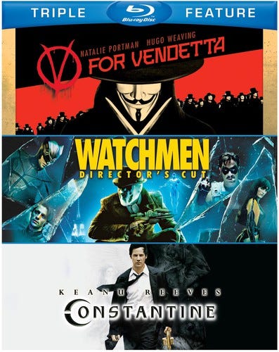 V For Vendetta & Watchmen & Constantine Bluray V For Vendetta & Watchmen & Constantine Bluray