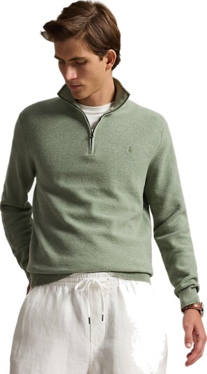 Ralph Lauren Sweater half zip XS grønn herre