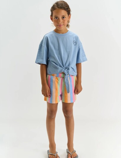 The New Tntilda Short Os S_S Tee Blue 110/116 The New Tntilda Short Os S_S Tee Blue 110/116