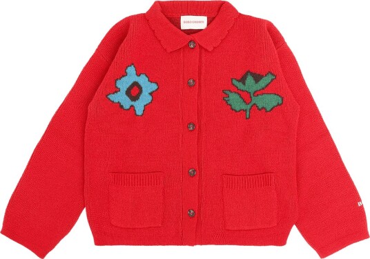 Bobo Choses Blossom Cardigan Bc Bobo Choses   RED   134