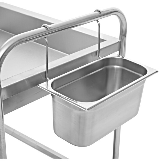 PULSIVA Holder for kantine; 15.5x31.5x16.5 cm BxDxH; Sølvfarge PULSIVA Holder for kantine; 15.5x31.5x16.5 cm BxDxH; Sølvfarge