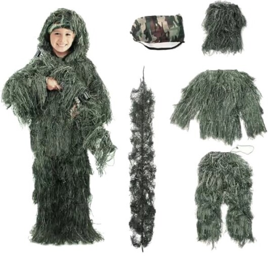 Halloween Ghillie Sniper Kostyme til Barn