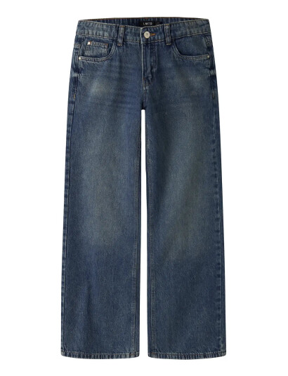 LMTD Nlfbirt Dnm Lw Wide Pant Blue 164