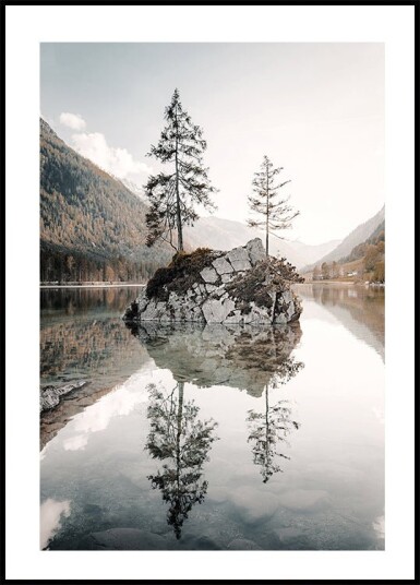 Tranquil Reflections at Lake Hintersee Plakat Plakat / 70x100cm