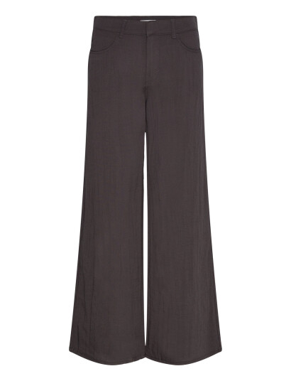 Weekday Loose Crinkle Trousers - Black - 34
