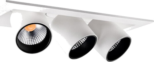 Junistar tube square triple takspot 15W 3000 Kelvin Dimbar Hvit