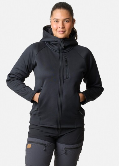 Swedemount Lofoten Tech Stretch Hood W Black 38 Fleecetrøyer