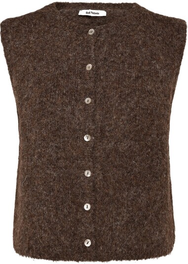 Soft Rebels Srcamilla Vest Knit   Brown   M
