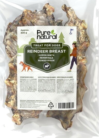 Purenatural Brystbein Reinsdyr 300 G