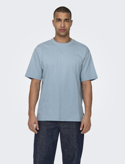 ONLY & SONS Onsfred Life Rlx Ss Tee Noos - Blue - XS