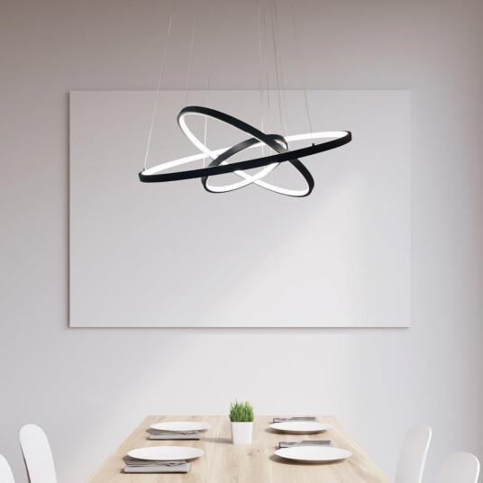 Nordesign Ringo 50/70/90cm takpendel 65W LED dimbar 2700K - Svart