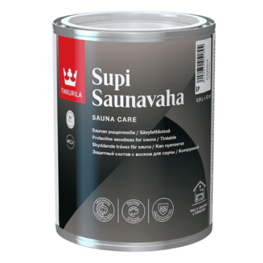 Tikkurila Badstue Sauna Voks Supi Saunavaha Valgfri Beisfarge 1 Liter