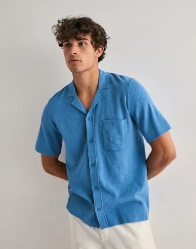 Samsøe Samsøe Salarry Shirt 15626 Kortermede skjorter Blå Samsøe Samsøe Salarry Shirt 15626 Kortermede skjorter Blå