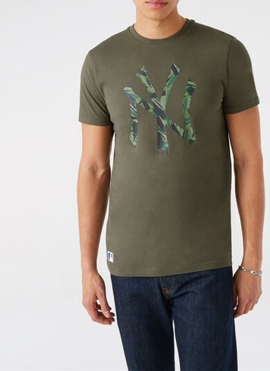 New Era T skjorte   New York Yankees   Army Grønn   New Era   Medium   T skjorte