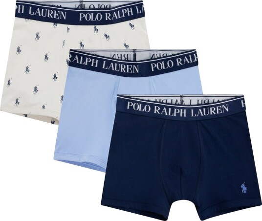 Polo Ralph Lauren Boxershorts   3 pack   Kontor Blue   Polo Ralph Lauren Acc   6 8 år (116 128)   Boxershorts Blå Hvit Lyseblå Marineblå Svart