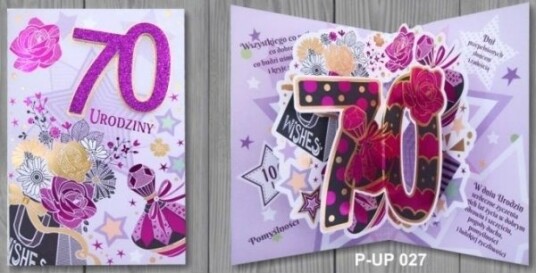Spatial Carnet B6 Birthday 70 Kvinne