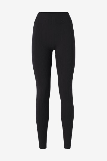 Röhnisch - Treningstights Seamless Soft Rib Tights - Svart