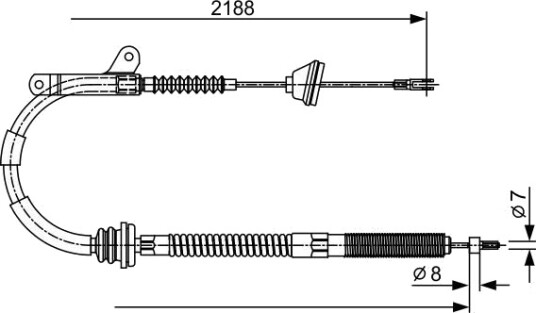 Bremsewire BOSCH 1 987 477 879