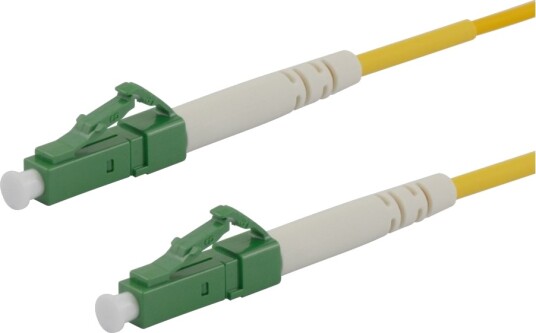 Deltaco NettverkskabeLc/Apc Enkeltmodus Hann Til Lc/Apc Enkeltmodus Hann 3 M 3 M Fiberoptisk Simpleks G.657.A2/Os2 Halogenfri Gul